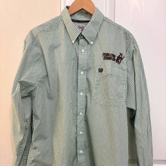 Men’s Official Cinch Pendleton Round-Up logo long sleeve shirt - Picture 1 of 3